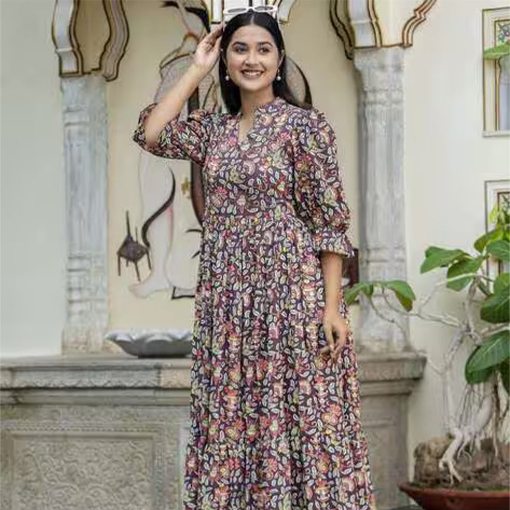 Sunset Soirée Ruffle Dress