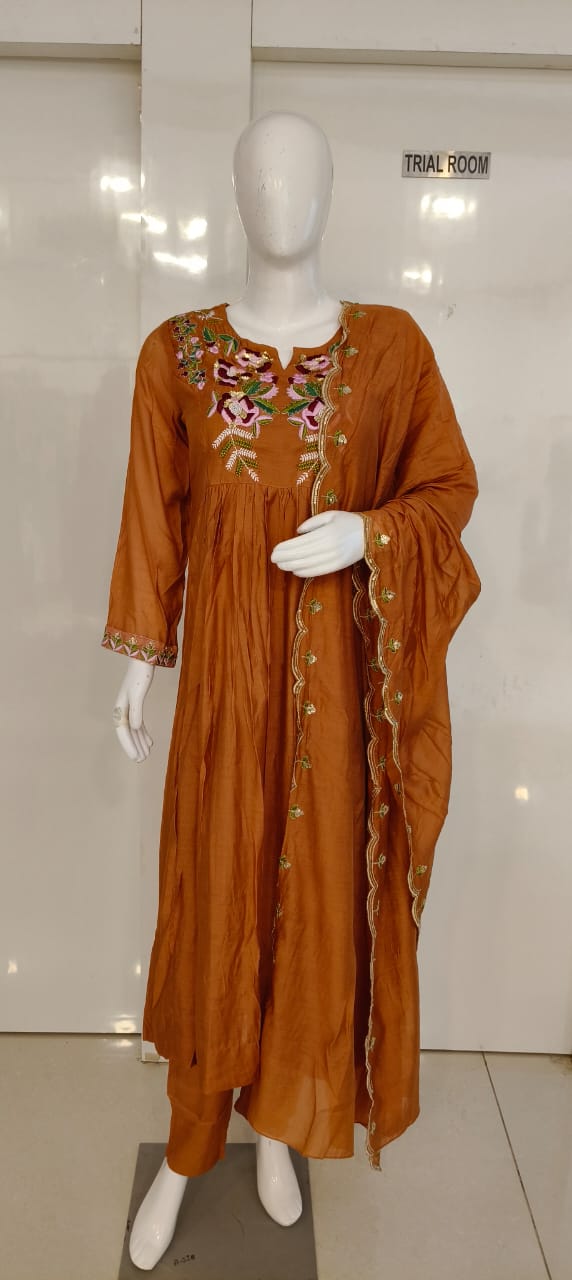 PARTY WEAR RUST ORANGE