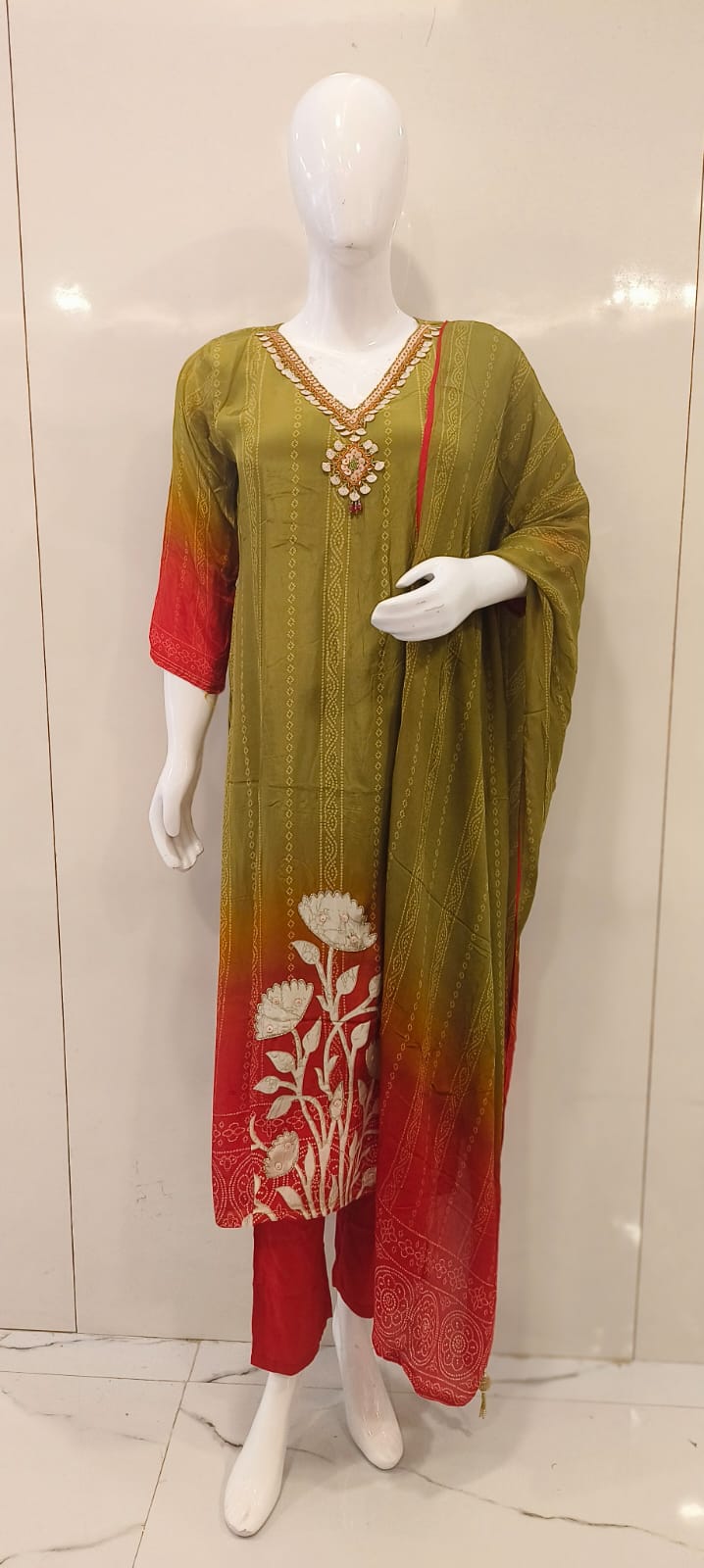 MODAL MUSLIN KURTI SET