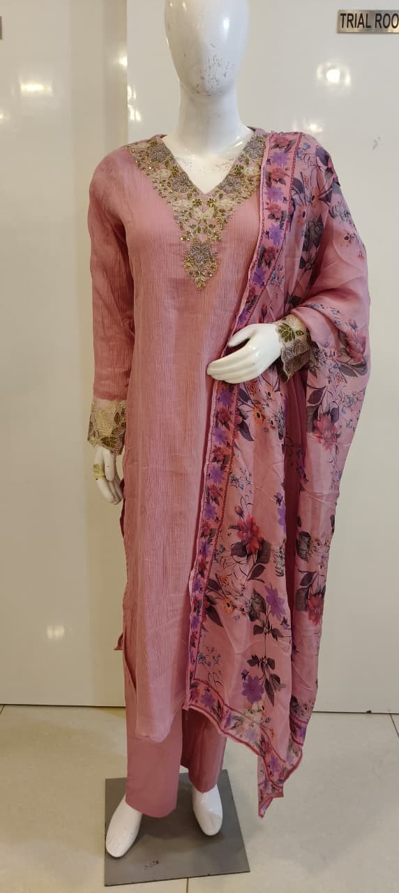 PARTY WEAR KURTHI SET