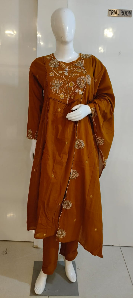 Mul Cotton Kurthi Set